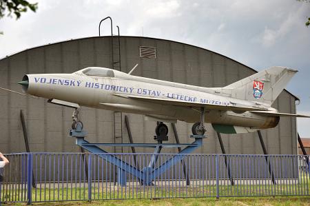 MiG-21 next to the entrance