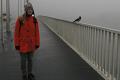 S holubem na mostě