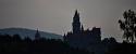 Silhouette of Bouzov Castle